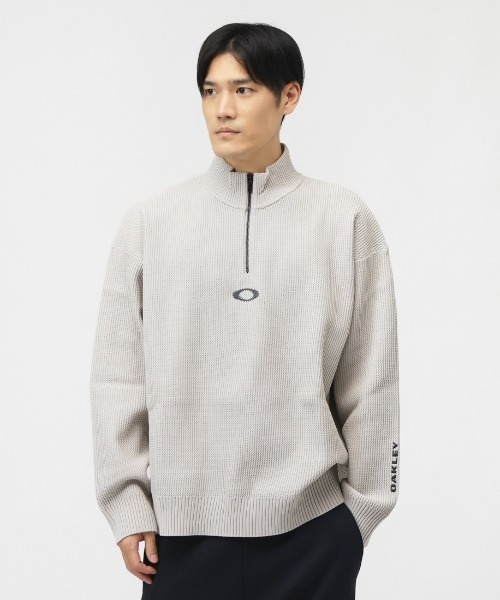 OAKLEY（オークリー）の「オークリー  NEW RETRO SWEATER 1.0（ニット/セーター・メンズ・オフホワイト/ブルーグレー/ブラック・M/L/LL/3L）」の2枚目の写真