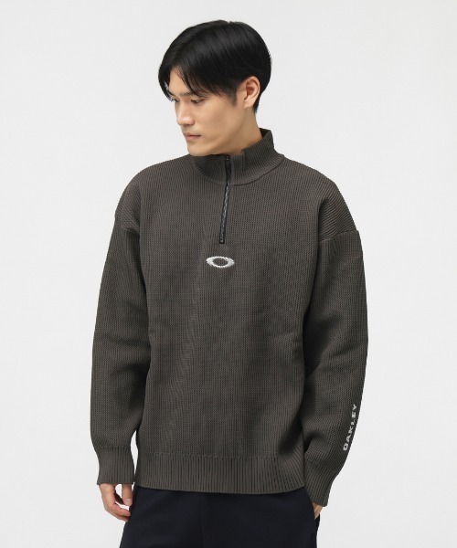 OAKLEY（オークリー）の「オークリー  NEW RETRO SWEATER 1.0（ニット/セーター・メンズ・オフホワイト/ブルーグレー/ブラック・M/L/LL/3L）」の3枚目の写真