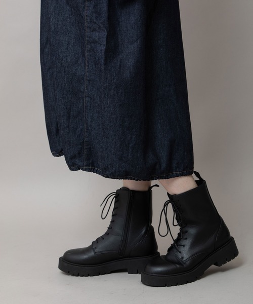 Munich（ミューニック）の「6ozスラブデニムシャツワンピース/ライトアウター（ワンピース・レディース・インディゴブルー/ライトグレー/ブラック・FREE）」の14枚目の写真