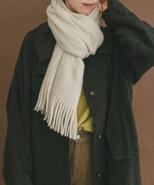 ITEMS URBANRESEARCH（アイテムズ アーバンリサーチ）の「グリッターソフトラッセルストール（マフラー・レディース・ラベンダー/チャコールグレー/アイボリー・-）」の14枚目の写真