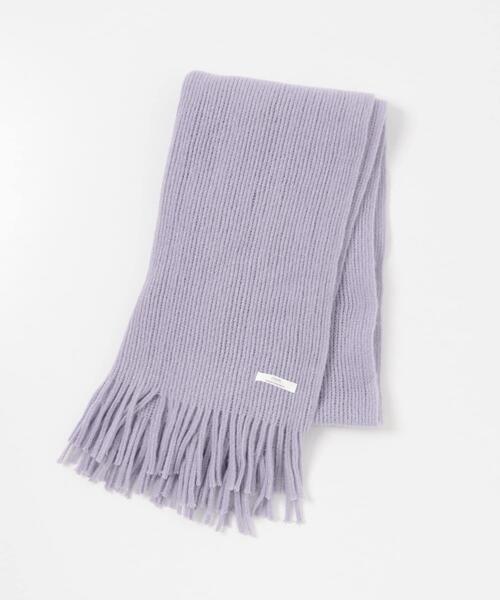 ITEMS URBANRESEARCH（アイテムズ アーバンリサーチ）の「グリッターソフトラッセルストール（マフラー・レディース・ラベンダー/チャコールグレー/アイボリー・-）」の6枚目の写真