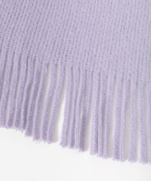 ITEMS URBANRESEARCH（アイテムズ アーバンリサーチ）の「グリッターソフトラッセルストール（マフラー・レディース・ラベンダー/チャコールグレー/アイボリー・-）」の5枚目の写真