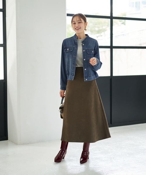 STYLE DELI（スタイルデリ）の「中太リブBASIC長袖カットソートップス（Tシャツ/カットソー・レディース・ホワイト/ブラック/ライトグレー/ネイビー・MEDIUM）」の10枚目の写真