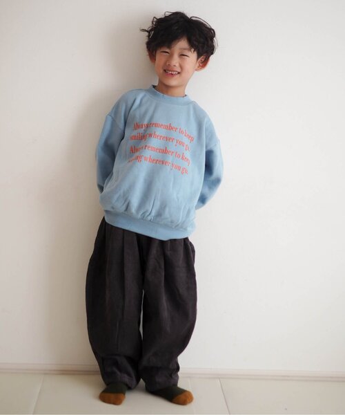 BREEZE（ブリーズ）の「バルーンタックコーデュロイパンツ_ジュニア対応（その他パンツ・キッズ・チャコール/ブラウン/ピンク/サックスブルー・80/90/100/110/120/130/140/150）」の10枚目の写真