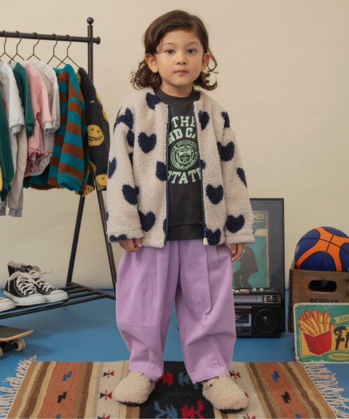 BREEZE（ブリーズ）の「バルーンタックコーデュロイパンツ_ジュニア対応（その他パンツ・キッズ・チャコール/ブラウン/ピンク/サックスブルー・80/90/100/110/120/130/140/150）」の14枚目の写真
