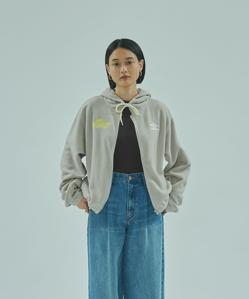 UMBRO × ROSE BUD)ZIP-UP FLEECE HOODIE（パーカー）｜UMBRO（アンブロ