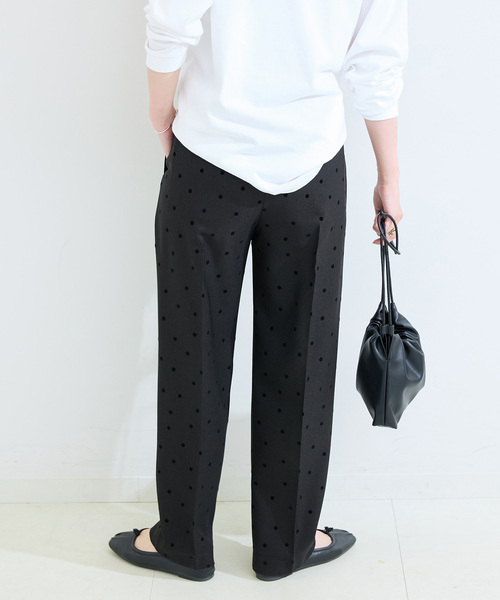 B.C STOCK（ベーセーストック）の「《追加》手洗い可 / ドットフロッキースティックパンツ（スラックス・レディース・ブラック/チャコールグレー・SMALL/MEDIUM）」の19枚目の写真