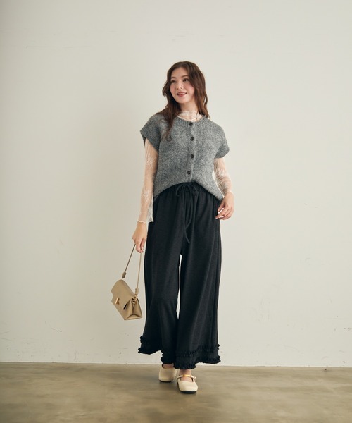 Lunea（ルネア）の「ミックスカラーニットベスト（ベスト・レディース・オリーブ/グレー・FREE）」の20枚目の写真