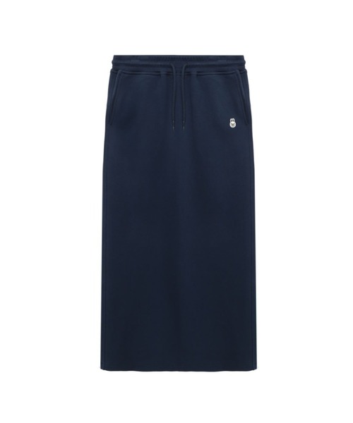 A BATHING APE(アベイシングエイプ)の「BABY DOPPY BADGE SWEAT MAXI SKIRT(スカート・レディース・グレー/ネイビー・SMALL/X-SMALL)」の2枚目の写真