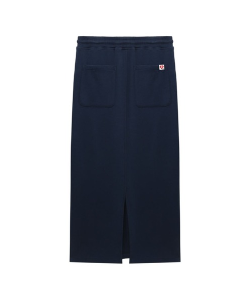 A BATHING APE(アベイシングエイプ)の「BABY DOPPY BADGE SWEAT MAXI SKIRT(スカート・レディース・グレー/ネイビー・SMALL/X-SMALL)」の4枚目の写真