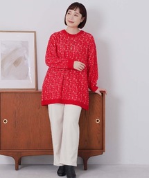 MB mint breeze | 【L～5L 大きいサイズ】ニットストレートパンツ(その他パンツ)