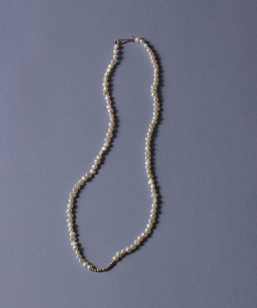 ミラーボール*サザレパールネックレス K10（ネックレス）｜Lilas（リラ