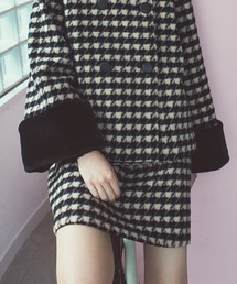 STRAWBERRY-FIELDS（ストロベリーフィールズ）の「シャギーチドリ_シャギーチドリミニスカート（スカート・レディース）」