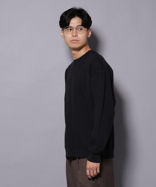 NANO universe（ナノユニバース）の「コットンガーメントダイサーマルクルーネックプルオーバー（Tシャツ/カットソー・メンズ・ベージュ/ブラック/チャコール/ブラウン・M/L）」の10枚目の写真