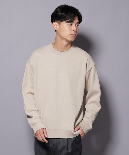 NANO universe（ナノユニバース）の「コットンガーメントダイサーマルクルーネックプルオーバー（Tシャツ/カットソー・メンズ・ベージュ/ブラック/チャコール/ブラウン・M/L）」の21枚目の写真