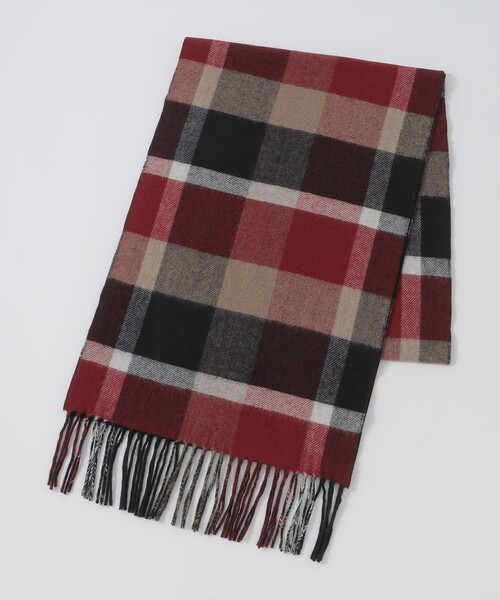 BLACK LABEL CRESTBRIDGE（ブラックレーベル・クレストブリッジ）の「クレストブリッジチェックリバーシブルマフラー（マフラー・メンズ・ベージュ系その他3/ブラック・FREE）」の4枚目の写真