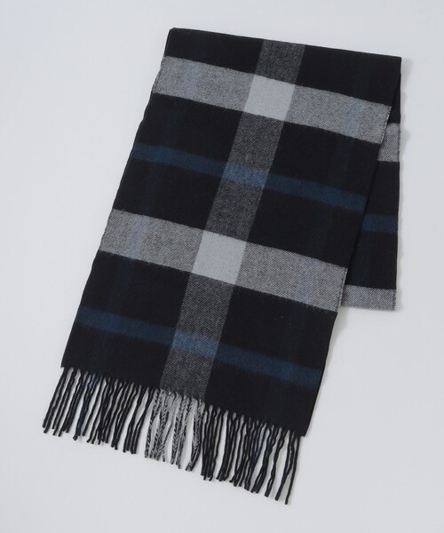 BLACK LABEL CRESTBRIDGE（ブラックレーベル・クレストブリッジ）の「クレストブリッジチェックリバーシブルマフラー（マフラー・メンズ・ベージュ系その他3/ブラック・FREE）」の11枚目の写真