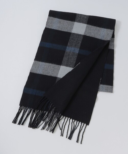 BLACK LABEL CRESTBRIDGE（ブラックレーベル・クレストブリッジ）の「クレストブリッジチェックリバーシブルマフラー（マフラー・メンズ・ベージュ系その他3/ブラック・FREE）」の12枚目の写真