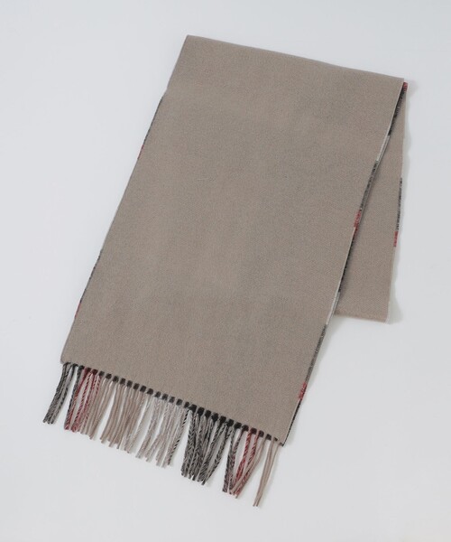 BLACK LABEL CRESTBRIDGE（ブラックレーベル・クレストブリッジ）の「クレストブリッジチェックリバーシブルマフラー（マフラー・メンズ・ベージュ系その他3/ブラック・FREE）」の15枚目の写真