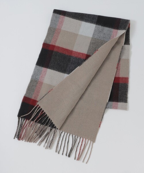 BLACK LABEL CRESTBRIDGE（ブラックレーベル・クレストブリッジ）の「クレストブリッジチェックリバーシブルマフラー（マフラー・メンズ・ベージュ系その他3/ブラック・FREE）」の17枚目の写真