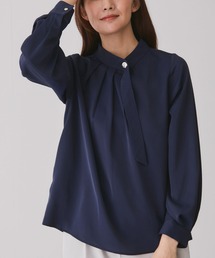 Jayro（ジャイロ）の「金ボタンアシメネックボウタイブラウス（シャツ/ブラウス）」