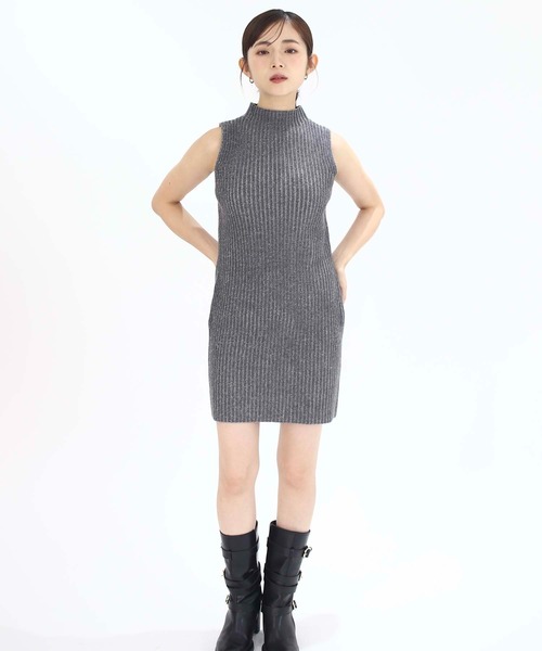 Luan(ルアン)の「【Luan】RIB KNIT ENSEMBLE/リブニットアンサンブル(ニット/セーター・レディース・ブラウン/グレー・FREE)」の8枚目の写真