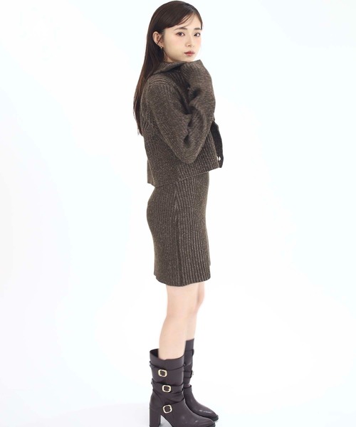 Luan(ルアン)の「【Luan】RIB KNIT ENSEMBLE/リブニットアンサンブル(ニット/セーター・レディース・ブラウン/グレー・FREE)」の18枚目の写真