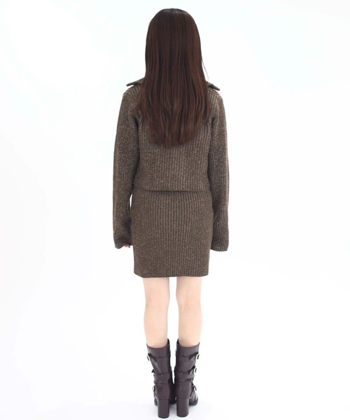 Luan(ルアン)の「【Luan】RIB KNIT ENSEMBLE/リブニットアンサンブル(ニット/セーター・レディース・ブラウン/グレー・FREE)」の16枚目の写真