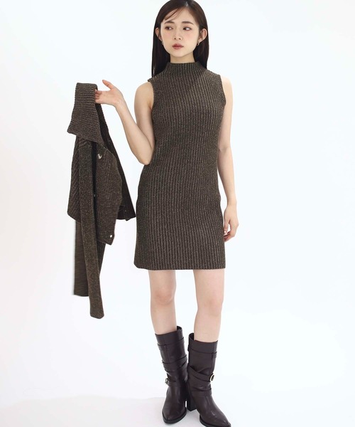 Luan(ルアン)の「【Luan】RIB KNIT ENSEMBLE/リブニットアンサンブル(ニット/セーター・レディース・ブラウン/グレー・FREE)」の13枚目の写真