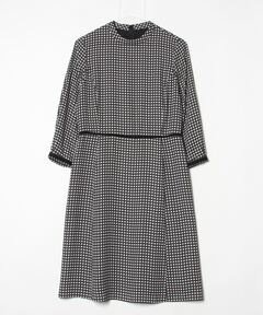 セール】ワッフルツイード Vネックワンピース（ワンピース）｜BALLSEY