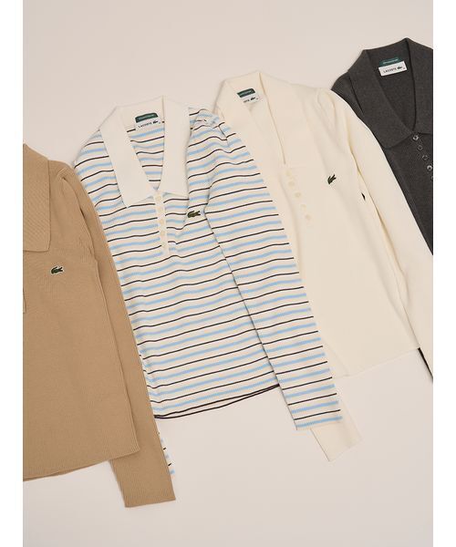 セール】LACOSTE/ポロリブニット（ニット/セーター）｜SNIDEL