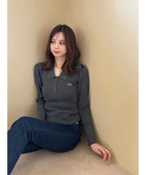 LACOSTE/ポロリブニット（ニット/セーター）｜SNIDEL（スナイデル）の