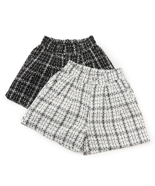 LOVETOXIC（ラブトキシック）の「オトナ映えホリデ-ツイ-ドショ-トパンツ（その他パンツ・キッズ・ホワイト/ブラック・S:140cm/130cm/L:160cm/M:150cm）」の7枚目の写真