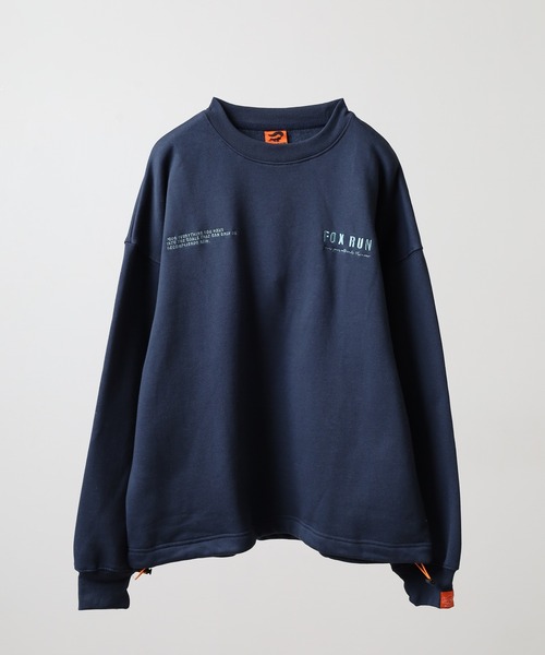 FOXRUN（フォックスラン）の「吸湿発熱　裾ドロスト裏起毛スウェット（スウェット・メンズ・アッシュグレー/ネイビー/ミックスグレー/ブラック・M/L）」の4枚目の写真