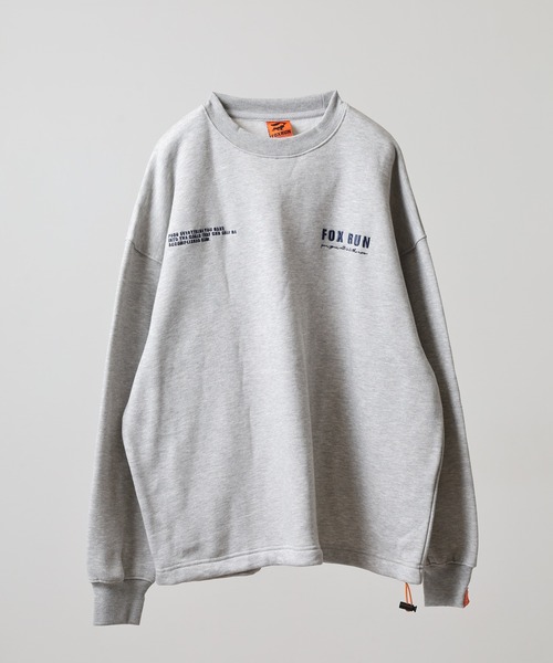 FOXRUN（フォックスラン）の「吸湿発熱　裾ドロスト裏起毛スウェット（スウェット・メンズ・アッシュグレー/ネイビー/ミックスグレー/ブラック・M/L）」の3枚目の写真