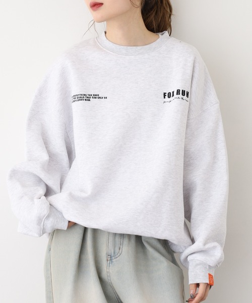 FOXRUN（フォックスラン）の「吸湿発熱　裾ドロスト裏起毛スウェット（スウェット・メンズ・アッシュグレー/ネイビー/ミックスグレー/ブラック・M/L）」の13枚目の写真