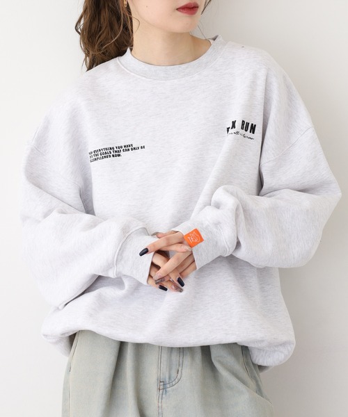 FOXRUN（フォックスラン）の「吸湿発熱　裾ドロスト裏起毛スウェット（スウェット・メンズ・アッシュグレー/ネイビー/ミックスグレー/ブラック・M/L）」の14枚目の写真