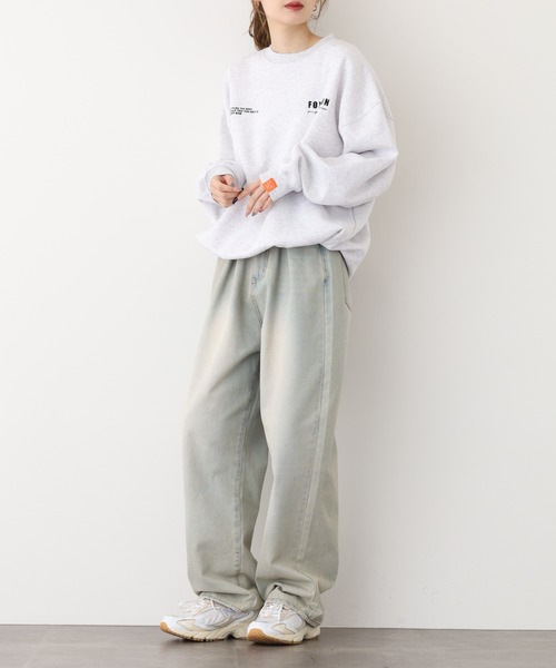 FOXRUN（フォックスラン）の「吸湿発熱　裾ドロスト裏起毛スウェット（スウェット・メンズ・アッシュグレー/ネイビー/ミックスグレー/ブラック・M/L）」の22枚目の写真