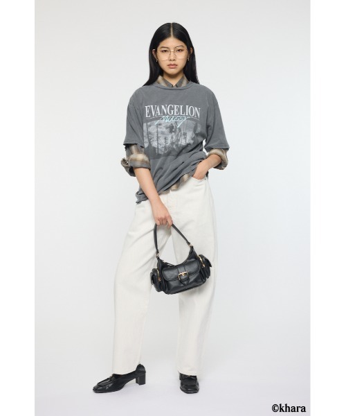 MOUSSY(マウジー)の「EVA GRAPHIC Tシャツ(Tシャツ/カットソー・レディース・ブラック/ホワイト・FREE)」の5枚目の写真