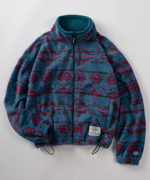 DISCUS(ディスカス)の「【71】【DISCUS/ディスカス】ワンポイント刺繍&ネームタグデザイン コンパクト フリース フルジップブルゾン レディース(ブルゾン・レディース・レッド/オフホワイト/ブルー/ブラック・M/L)」の3枚目の写真