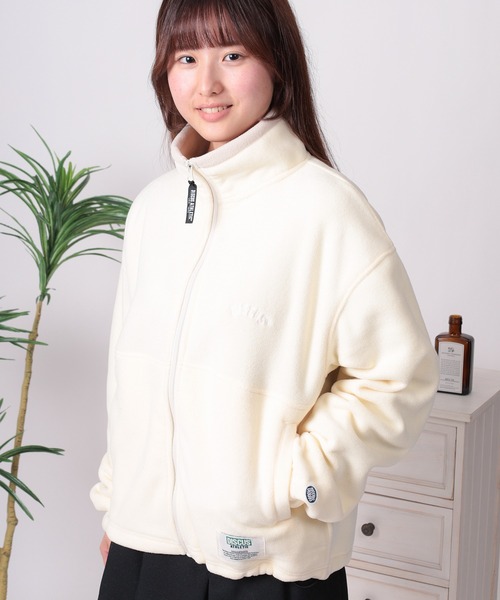 DISCUS(ディスカス)の「【71】【DISCUS/ディスカス】ワンポイント刺繍&ネームタグデザイン コンパクト フリース フルジップブルゾン レディース(ブルゾン・レディース・レッド/オフホワイト/ブルー/ブラック・M/L)」の10枚目の写真