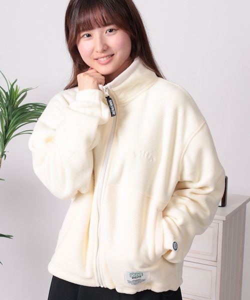 DISCUS(ディスカス)の「【71】【DISCUS/ディスカス】ワンポイント刺繍&ネームタグデザイン コンパクト フリース フルジップブルゾン レディース(ブルゾン・レディース・レッド/オフホワイト/ブルー/ブラック・M/L)」の11枚目の写真