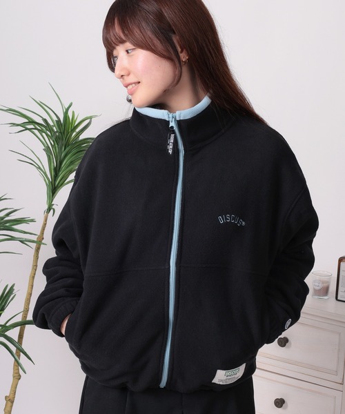 DISCUS(ディスカス)の「【71】【DISCUS/ディスカス】ワンポイント刺繍&ネームタグデザイン コンパクト フリース フルジップブルゾン レディース(ブルゾン・レディース・レッド/オフホワイト/ブルー/ブラック・M/L)」の17枚目の写真