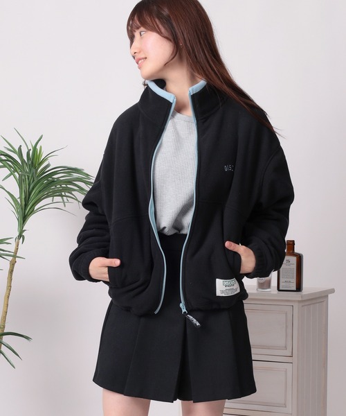 DISCUS(ディスカス)の「【71】【DISCUS/ディスカス】ワンポイント刺繍&ネームタグデザイン コンパクト フリース フルジップブルゾン レディース(ブルゾン・レディース・レッド/オフホワイト/ブルー/ブラック・M/L)」の18枚目の写真