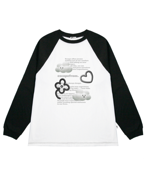 ESCAPEFROM(エスケープフロム)の「3Dクラウドプリントロングスリーブブラック(Tシャツ/カットソー・レディース・その他・MEDIUM/LARGE/SMALL)」の2枚目の写真