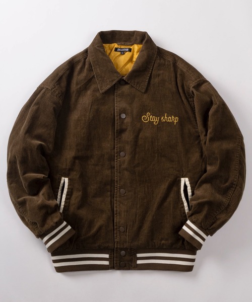セール】【82】リブライン コーデュロイ スタジャン/アメカジ/古着風