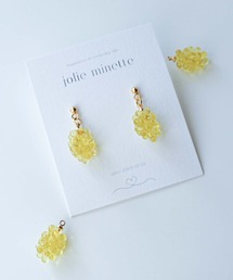 jolie minette/ミニ ぶどう ピアス/アレルギー対応