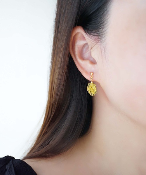 CERCA(チェルカ)の「jolie minette/ミニ ぶどう ピアス/アレルギー対応(ピアス(両耳用)・レディース・グリーン/パープル系その他/イエロー系その他・FREE)」の10枚目の写真