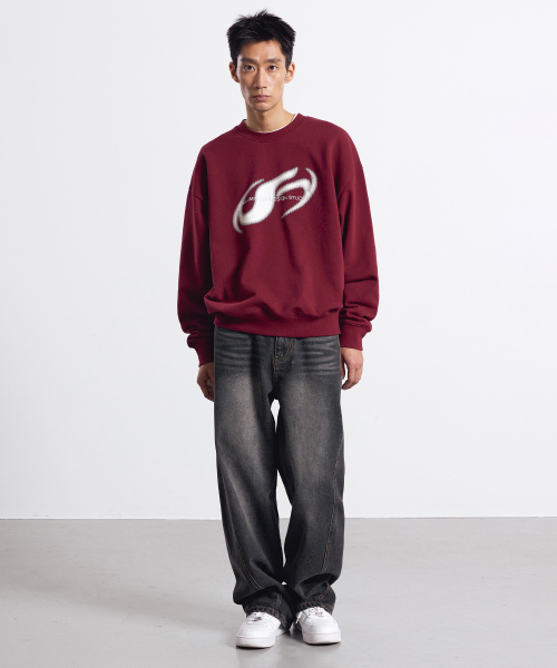 F.ILLUMINATE(フィルミネイト)の「スラントシンボルロゴスウェットシャツ-ネイビー(スウェット・レディース・その他・SMALL/MEDIUM/LARGE)」の6枚目の写真