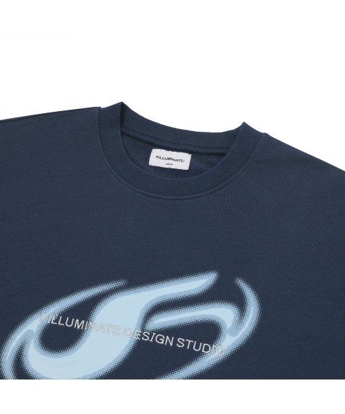 F.ILLUMINATE(フィルミネイト)の「スラントシンボルロゴスウェットシャツ-ネイビー(スウェット・レディース・その他・SMALL/MEDIUM/LARGE)」の7枚目の写真